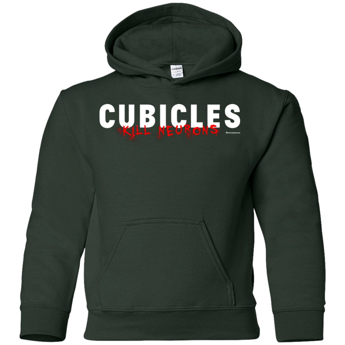 Sweatshirts Forest Green / YS Cubicles Kill Neurons Youth Hoodie