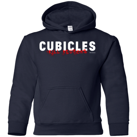 Sweatshirts Navy / YS Cubicles Kill Neurons Youth Hoodie
