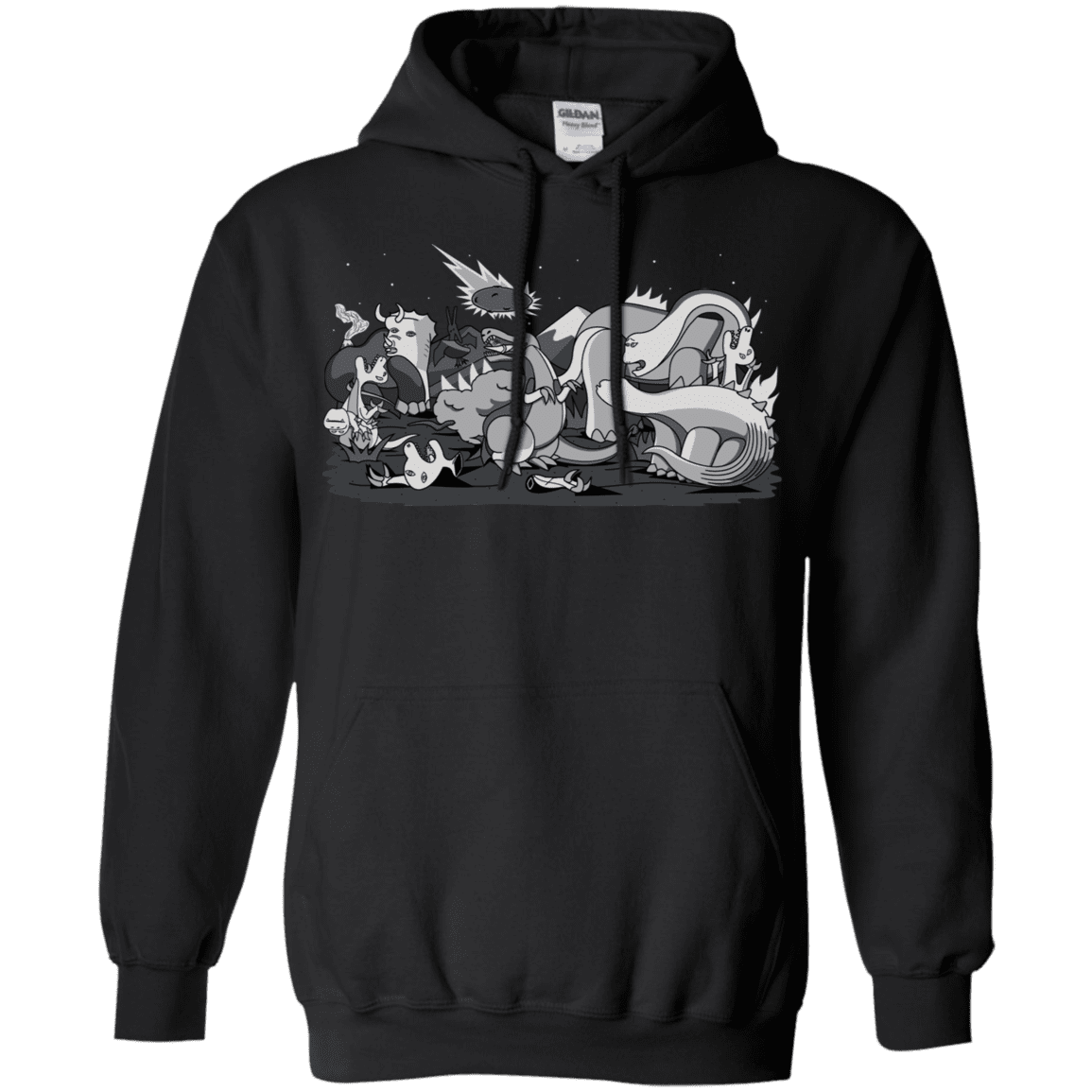 Sweatshirts Black / S Cubistextinction Pullover Hoodie