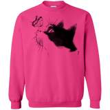Sweatshirts Heliconia / S Curious Cat Crewneck Sweatshirt