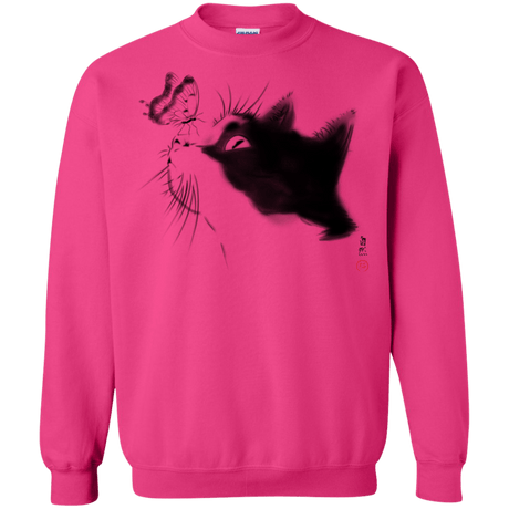 Sweatshirts Heliconia / S Curious Cat Crewneck Sweatshirt