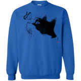 Sweatshirts Royal / S Curious Cat Crewneck Sweatshirt