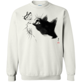 Sweatshirts White / S Curious Cat Crewneck Sweatshirt