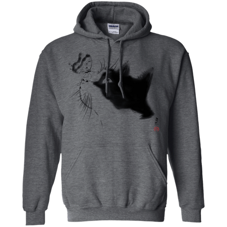 Sweatshirts Dark Heather / S Curious Cat Pullover Hoodie