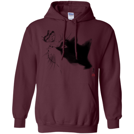 Sweatshirts Maroon / S Curious Cat Pullover Hoodie