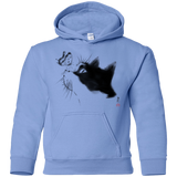 Sweatshirts Carolina Blue / YS Curious Cat Youth Hoodie