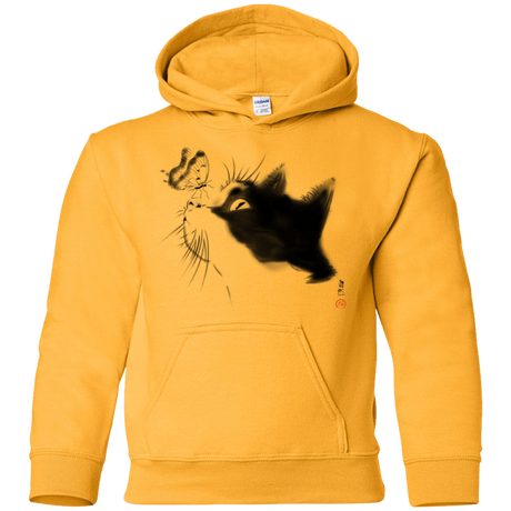 Sweatshirts Gold / YS Curious Cat Youth Hoodie