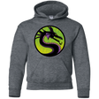 Sweatshirts Dark Heather / YS Cursed Kombat Youth Hoodie