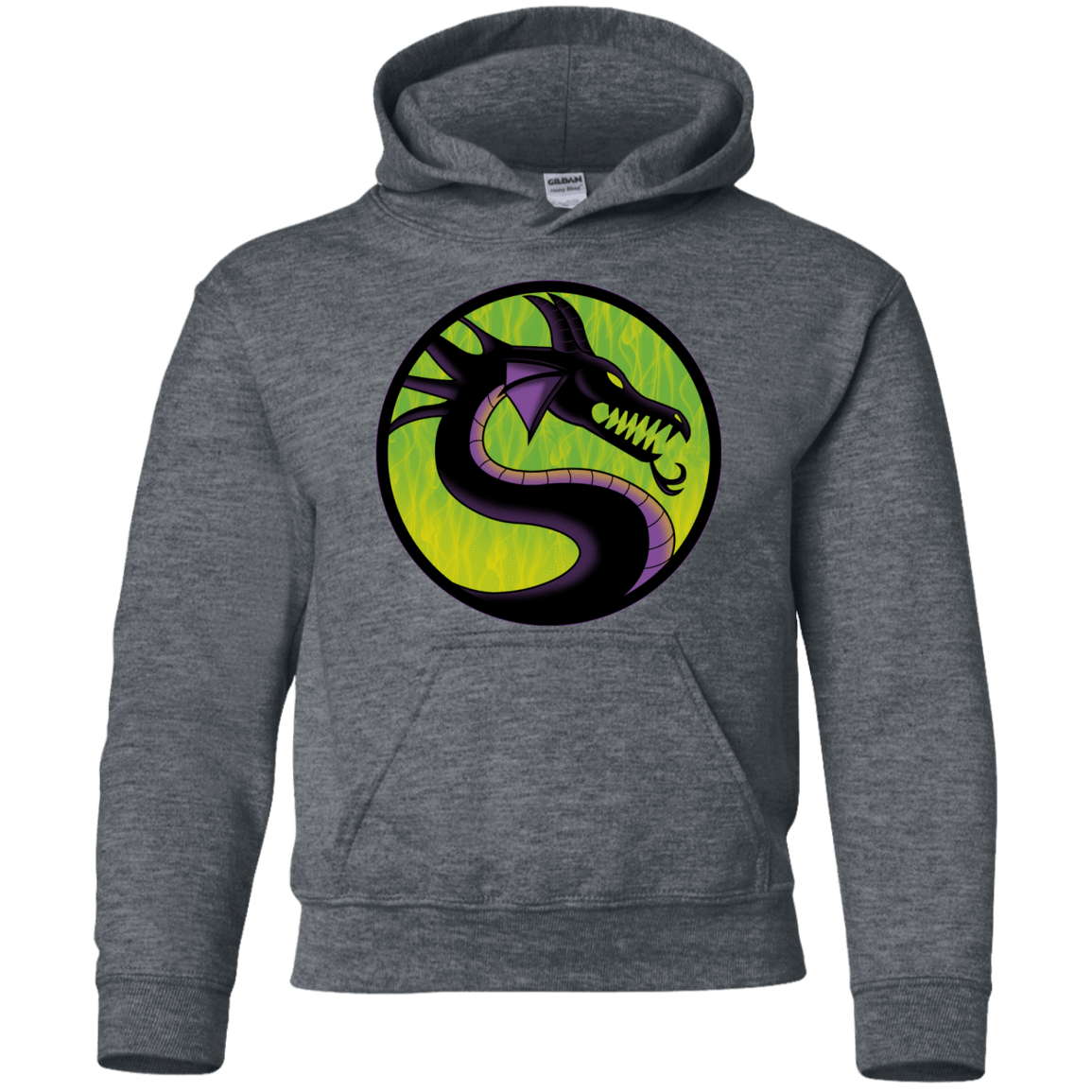 Sweatshirts Dark Heather / YS Cursed Kombat Youth Hoodie