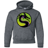 Sweatshirts Dark Heather / YS Cursed Kombat Youth Hoodie
