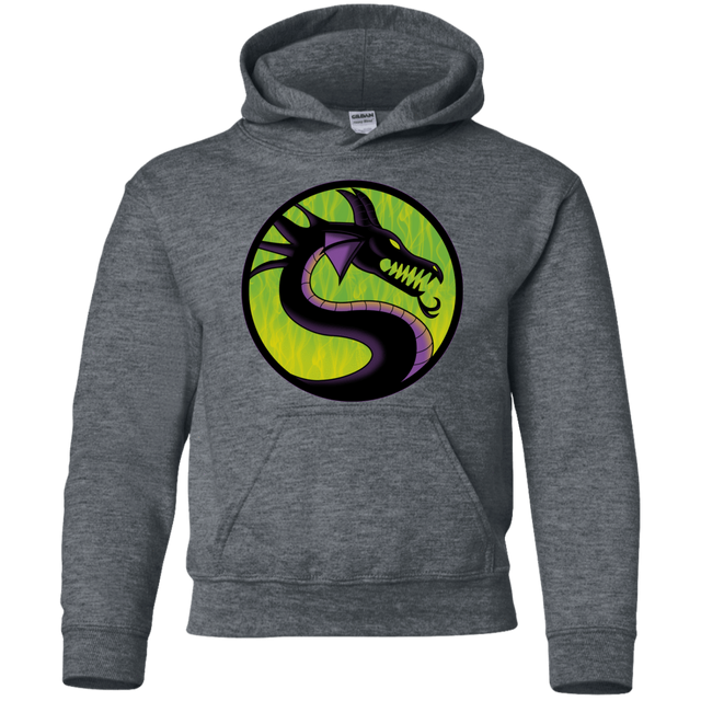Sweatshirts Dark Heather / YS Cursed Kombat Youth Hoodie