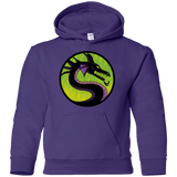 Sweatshirts Purple / YS Cursed Kombat Youth Hoodie