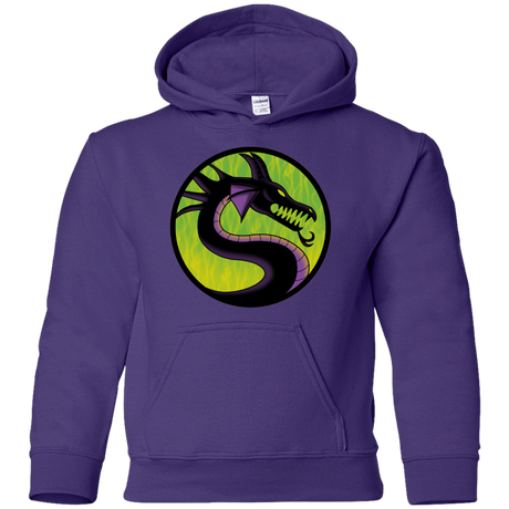 Sweatshirts Purple / YS Cursed Kombat Youth Hoodie