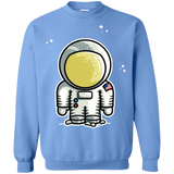 Sweatshirts Carolina Blue / S Cute Astronaut Crewneck Sweatshirt