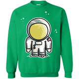 Sweatshirts Irish Green / S Cute Astronaut Crewneck Sweatshirt