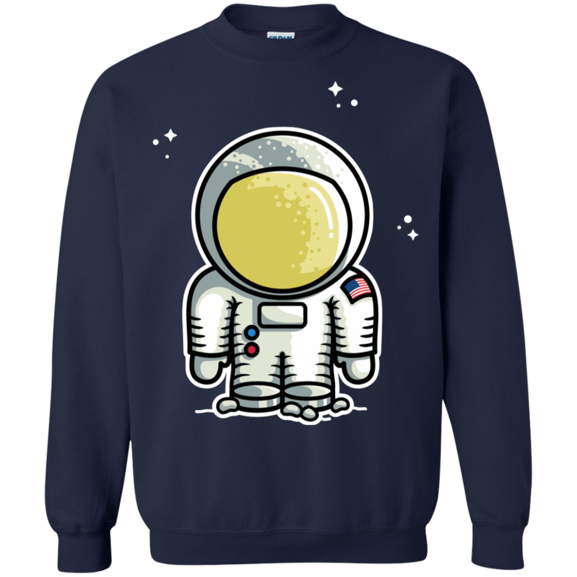 Sweatshirts Navy / S Cute Astronaut Crewneck Sweatshirt