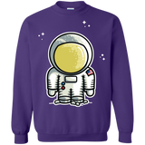 Sweatshirts Purple / S Cute Astronaut Crewneck Sweatshirt