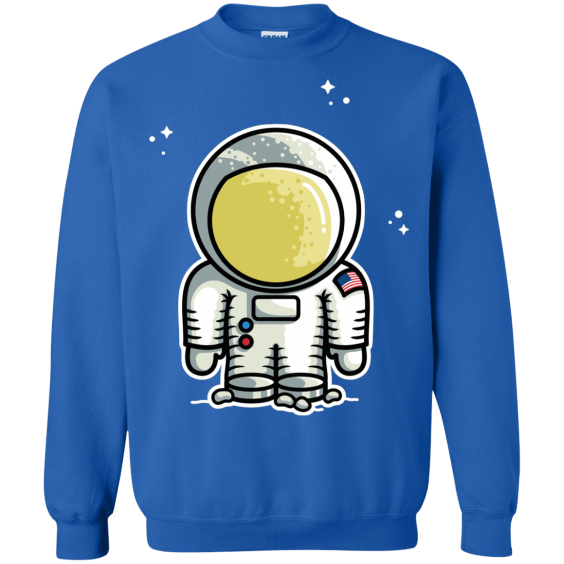Sweatshirts Royal / S Cute Astronaut Crewneck Sweatshirt
