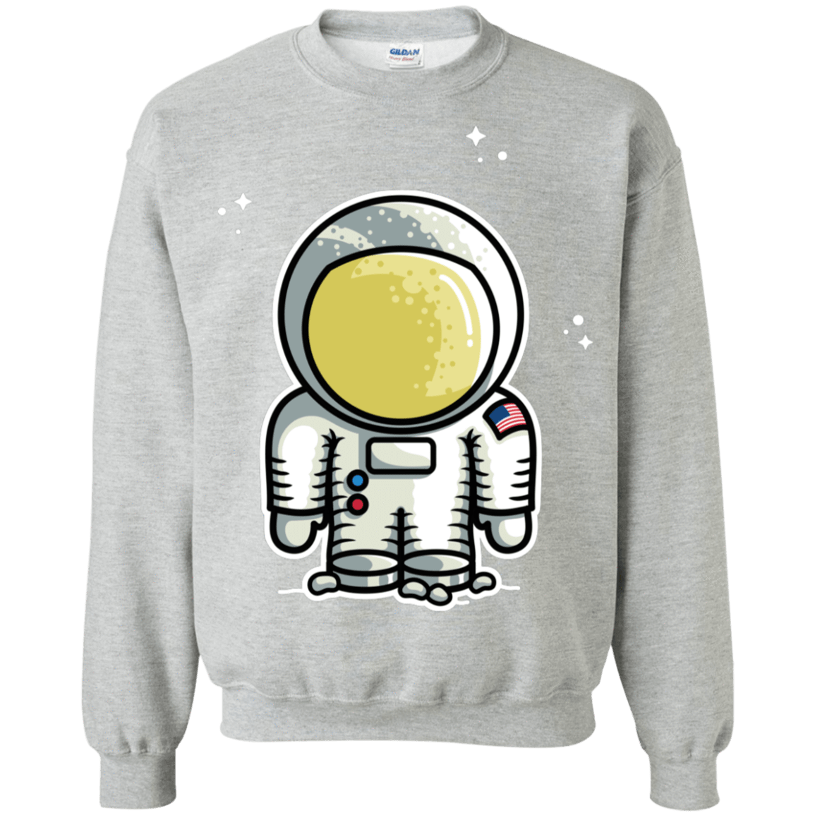 Sweatshirts Sport Grey / S Cute Astronaut Crewneck Sweatshirt