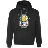 Sweatshirts Black / S Cute Astronaut Premium Fleece Hoodie