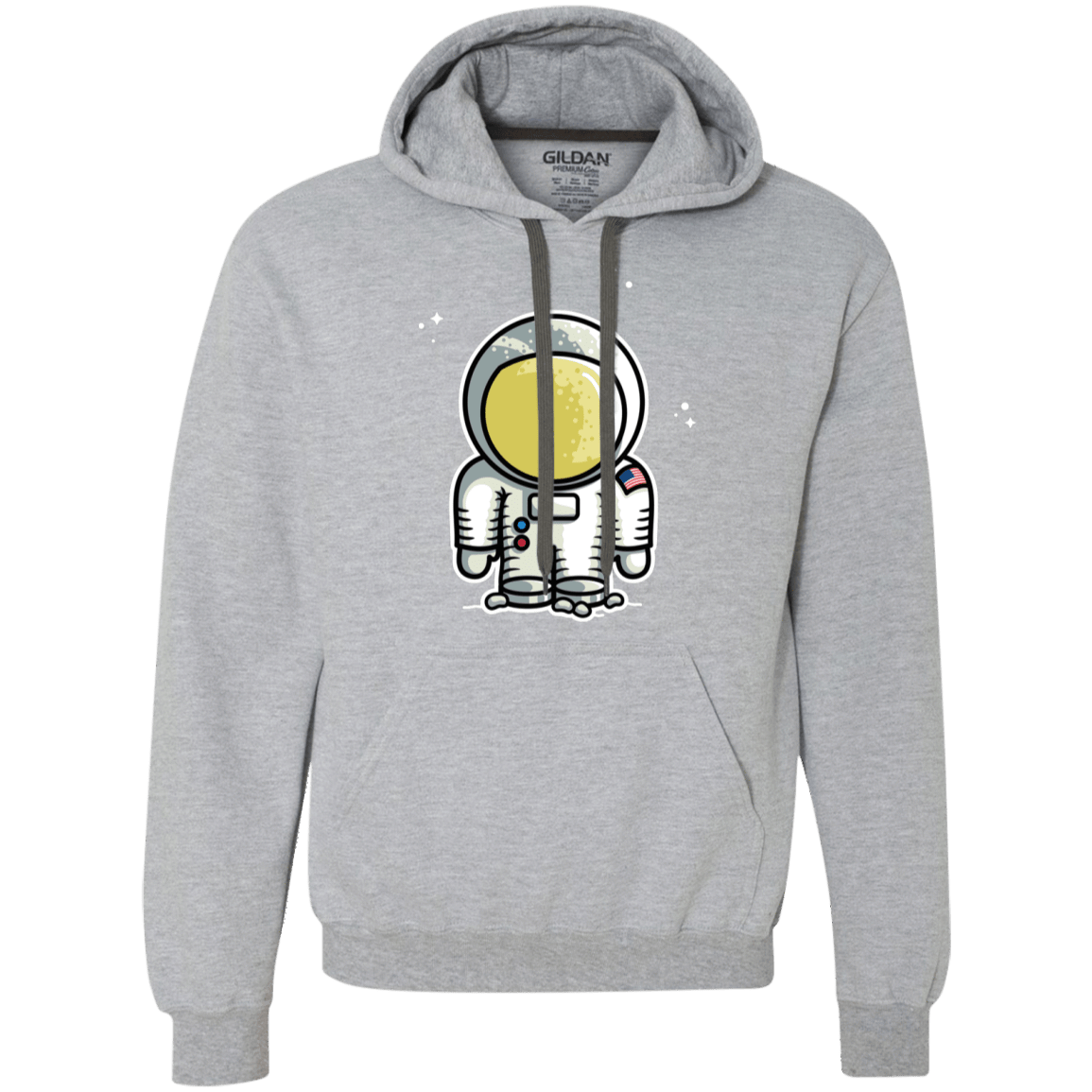 Sweatshirts Sport Grey / L Cute Astronaut Premium Fleece Hoodie