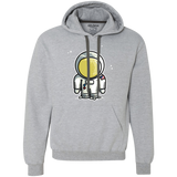 Sweatshirts Sport Grey / L Cute Astronaut Premium Fleece Hoodie