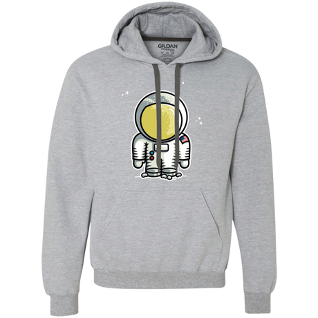 Sweatshirts Sport Grey / L Cute Astronaut Premium Fleece Hoodie