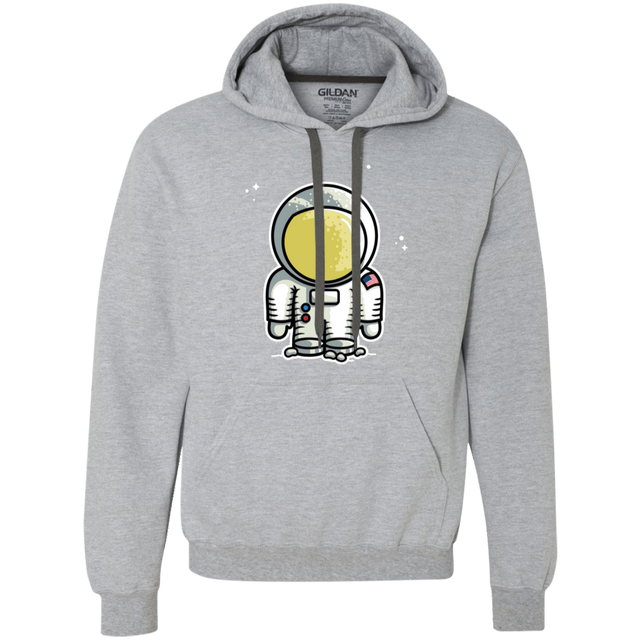 Sweatshirts Sport Grey / L Cute Astronaut Premium Fleece Hoodie