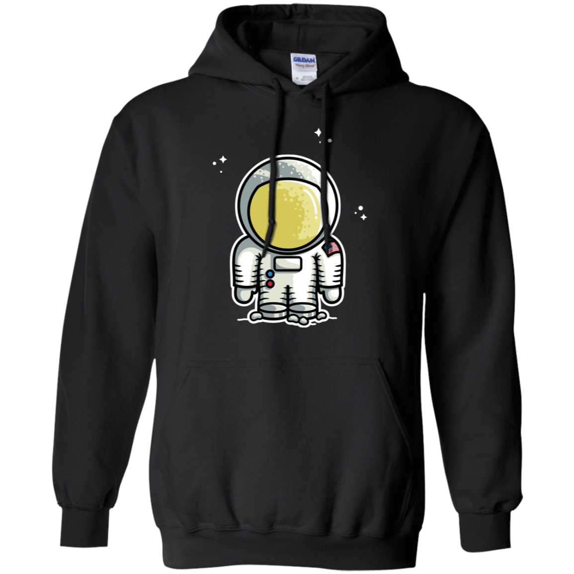 Sweatshirts Black / S Cute Astronaut Pullover Hoodie