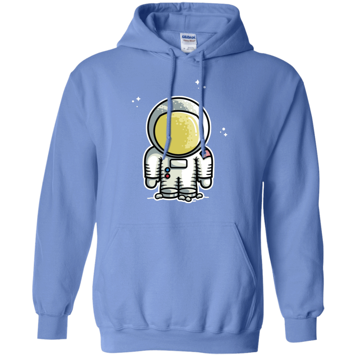 Sweatshirts Carolina Blue / S Cute Astronaut Pullover Hoodie