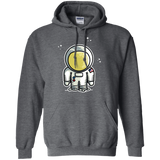 Sweatshirts Dark Heather / S Cute Astronaut Pullover Hoodie