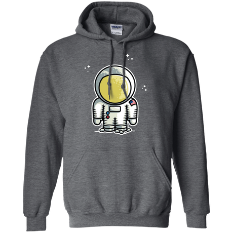 Sweatshirts Dark Heather / S Cute Astronaut Pullover Hoodie