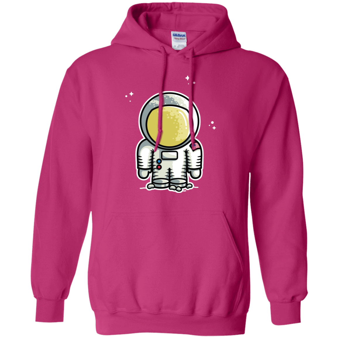 Sweatshirts Heliconia / S Cute Astronaut Pullover Hoodie