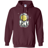 Sweatshirts Maroon / S Cute Astronaut Pullover Hoodie