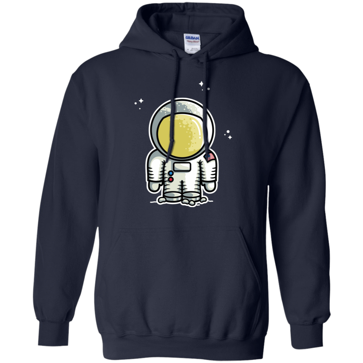 Sweatshirts Navy / S Cute Astronaut Pullover Hoodie