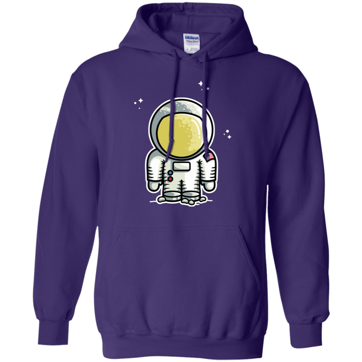 Sweatshirts Purple / S Cute Astronaut Pullover Hoodie