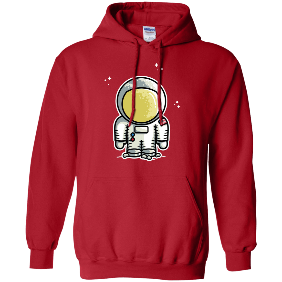 Sweatshirts Red / S Cute Astronaut Pullover Hoodie