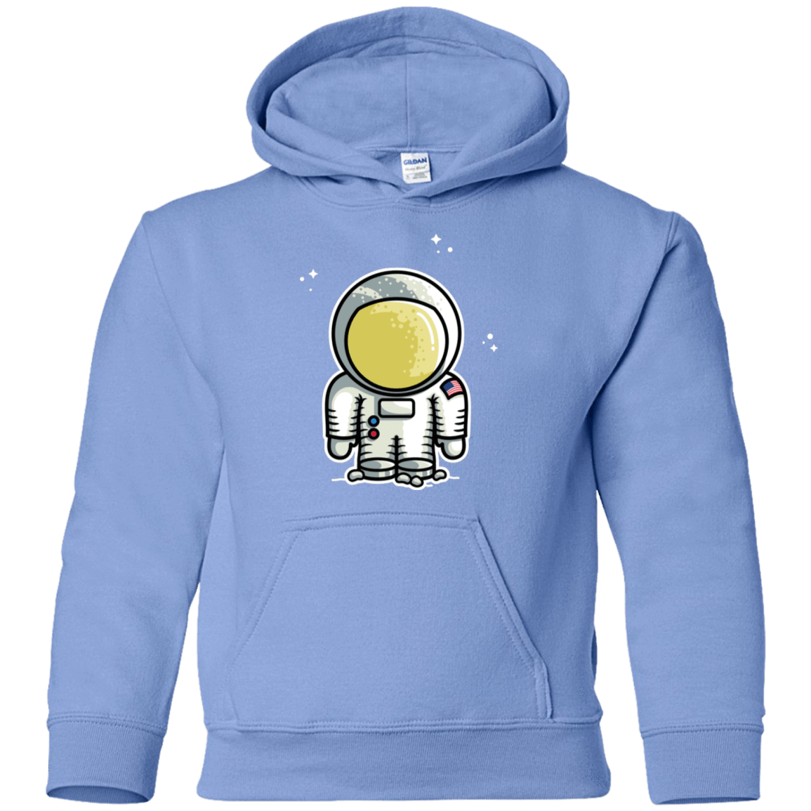 Sweatshirts Carolina Blue / YS Cute Astronaut Youth Hoodie