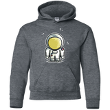 Sweatshirts Dark Heather / YS Cute Astronaut Youth Hoodie