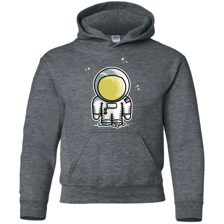 Sweatshirts Dark Heather / YS Cute Astronaut Youth Hoodie