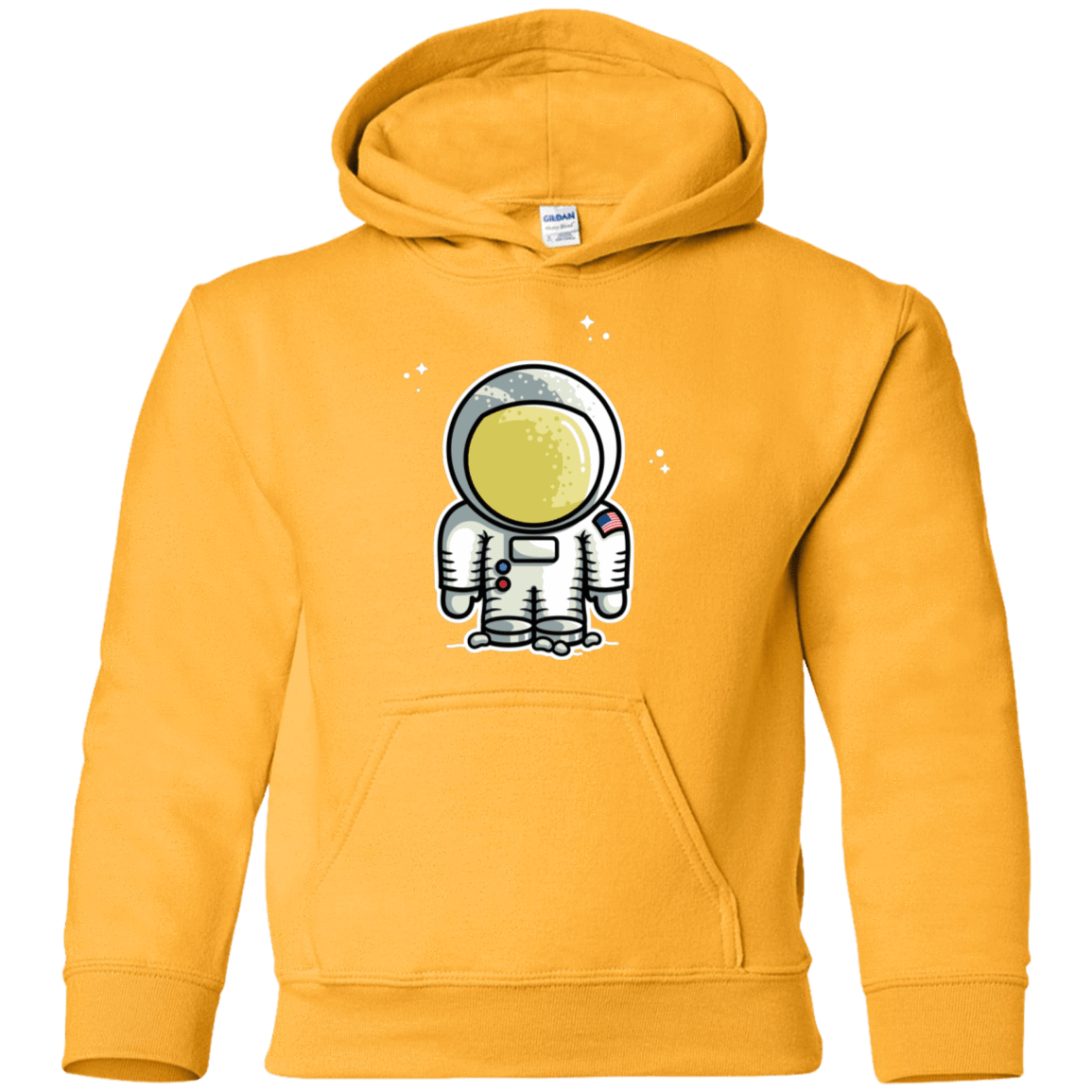 Sweatshirts Gold / YS Cute Astronaut Youth Hoodie