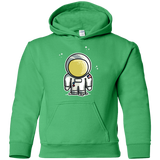 Sweatshirts Irish Green / YS Cute Astronaut Youth Hoodie