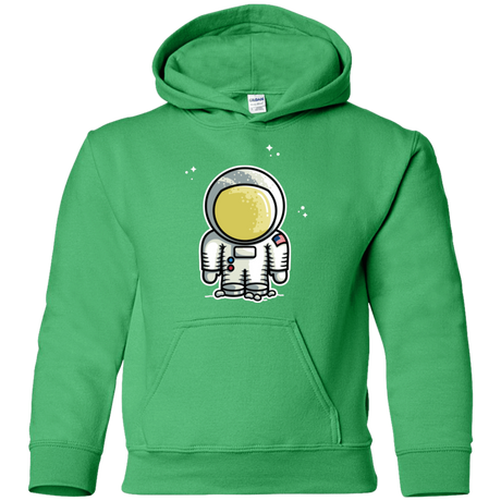 Sweatshirts Irish Green / YS Cute Astronaut Youth Hoodie