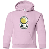 Sweatshirts Light Pink / YS Cute Astronaut Youth Hoodie