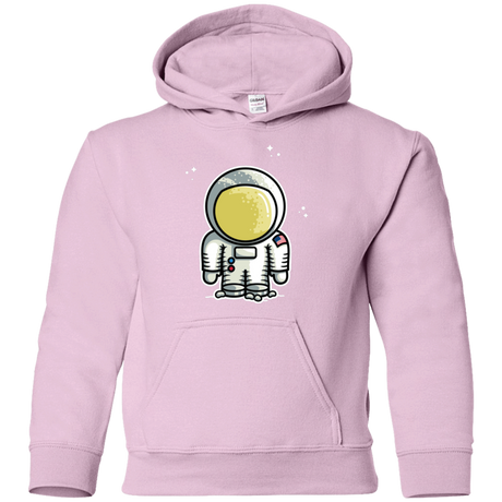 Sweatshirts Light Pink / YS Cute Astronaut Youth Hoodie