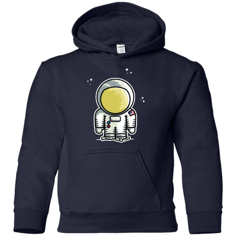 Sweatshirts Navy / YS Cute Astronaut Youth Hoodie