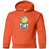 Sweatshirts Orange / YS Cute Astronaut Youth Hoodie