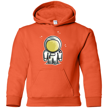 Sweatshirts Orange / YS Cute Astronaut Youth Hoodie