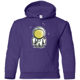 Sweatshirts Purple / YS Cute Astronaut Youth Hoodie