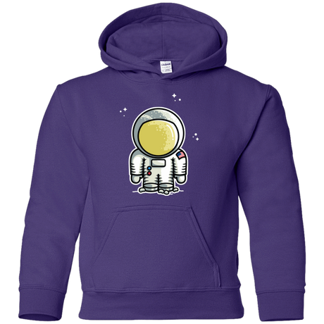 Sweatshirts Purple / YS Cute Astronaut Youth Hoodie